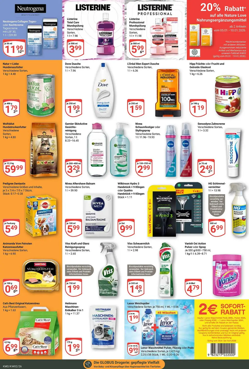 Globus Prospekt KW02 mit aktuellen Angeboten und attraktiven Rabatten – günstige Lebensmittel, Sparen Sie bei Globus Prospekt diese Woche!