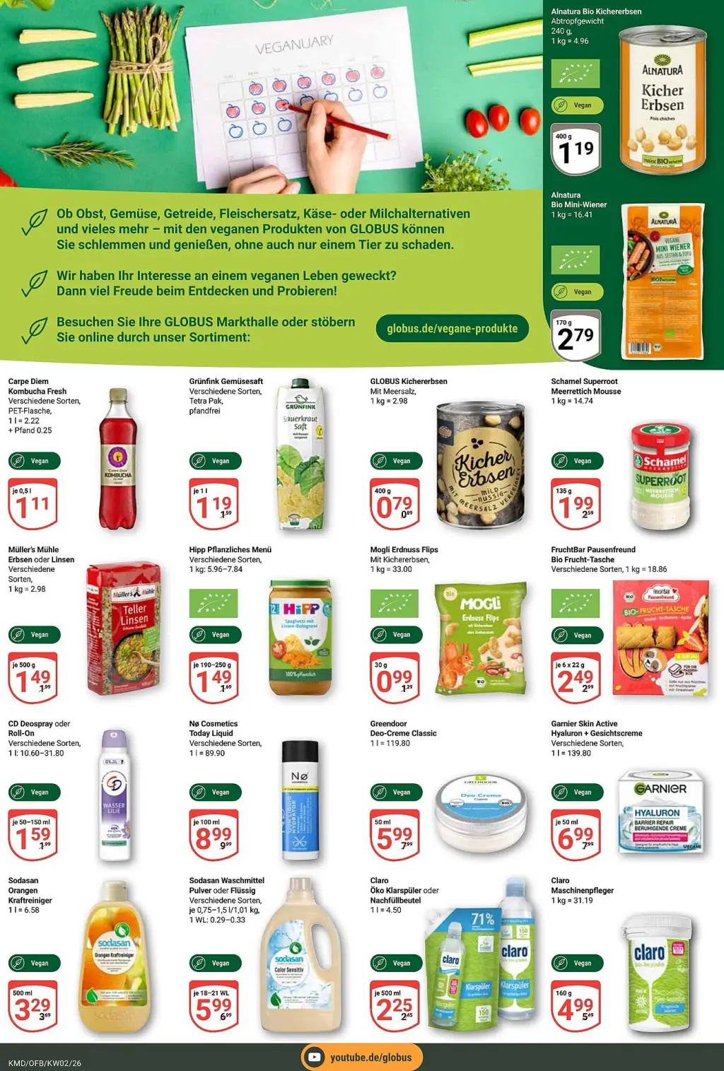 Globus Prospekt KW02 mit aktuellen Angeboten und attraktiven Rabatten – günstige Lebensmittel, Sparen Sie bei Globus Prospekt diese Woche!