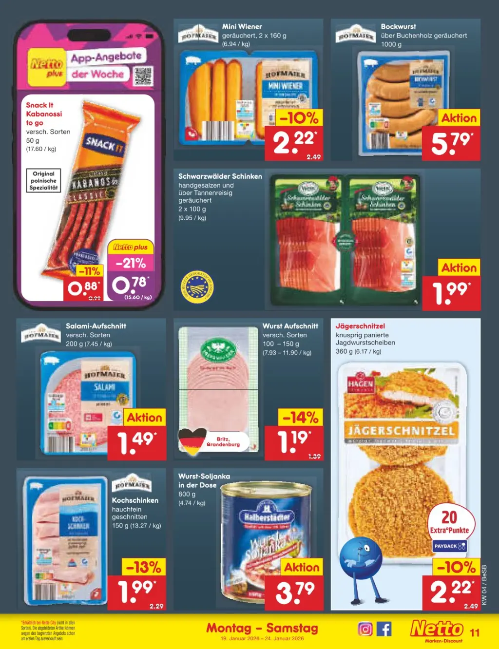 Netto Marken-Discount Prospekt KW04 mit aktuellen Angeboten und attraktiven Rabatten – günstige Lebensmittel, Sparen Sie bei Netto Marken-Discount Prospekt diese Woche!