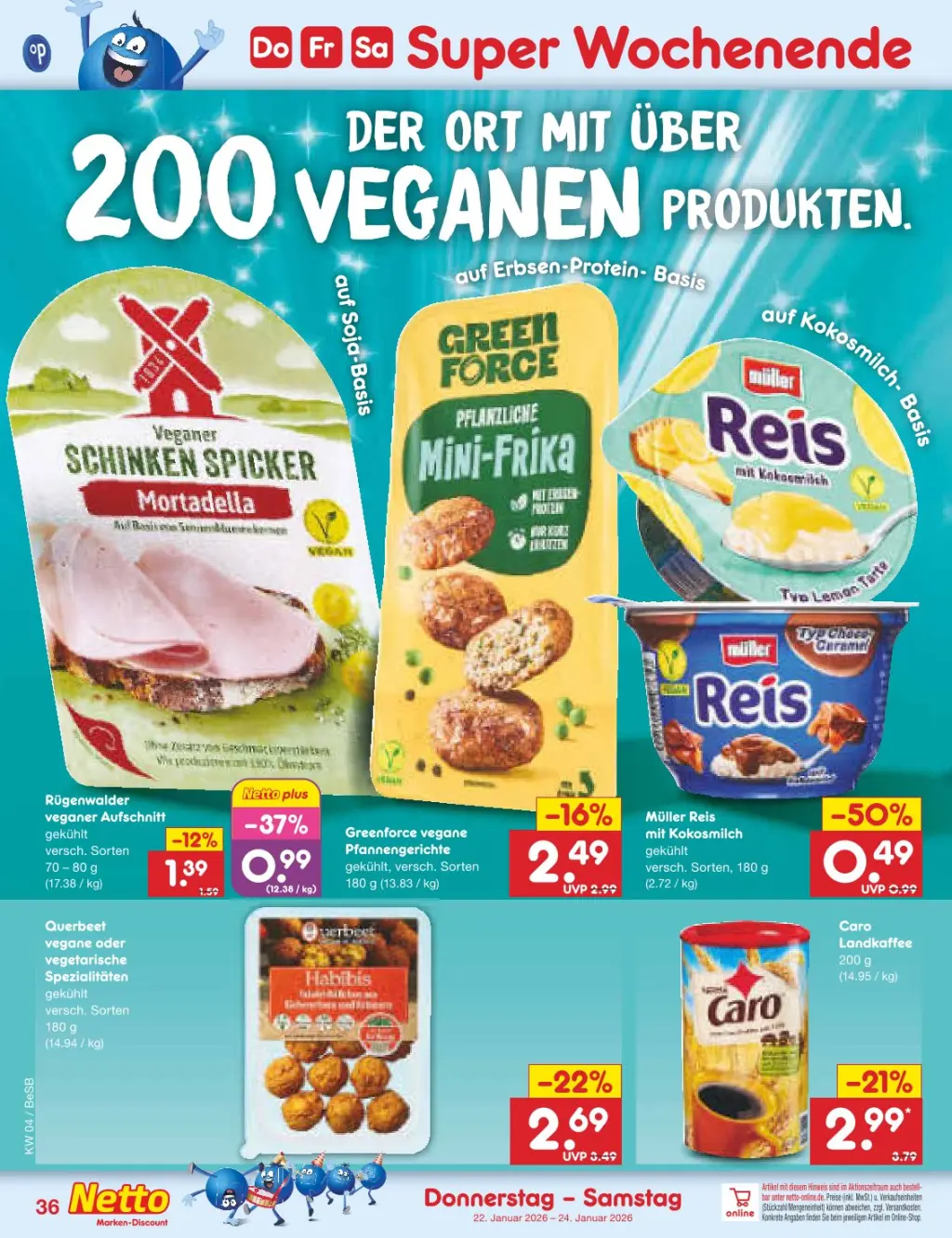 Netto Marken-Discount Prospekt KW04 mit aktuellen Angeboten und attraktiven Rabatten – günstige Lebensmittel, Sparen Sie bei Netto Marken-Discount Prospekt diese Woche!