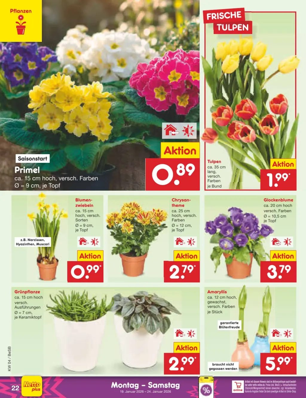 Netto Marken-Discount Prospekt KW04 mit aktuellen Angeboten und attraktiven Rabatten – günstige Lebensmittel, Sparen Sie bei Netto Marken-Discount Prospekt diese Woche!