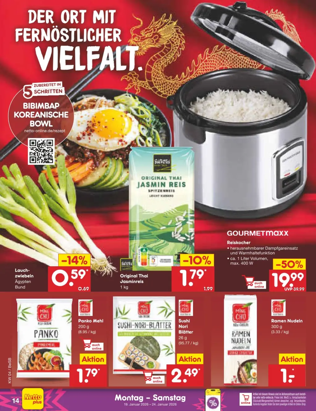 Netto Marken-Discount Prospekt KW04 mit aktuellen Angeboten und attraktiven Rabatten – günstige Lebensmittel, Sparen Sie bei Netto Marken-Discount Prospekt diese Woche!