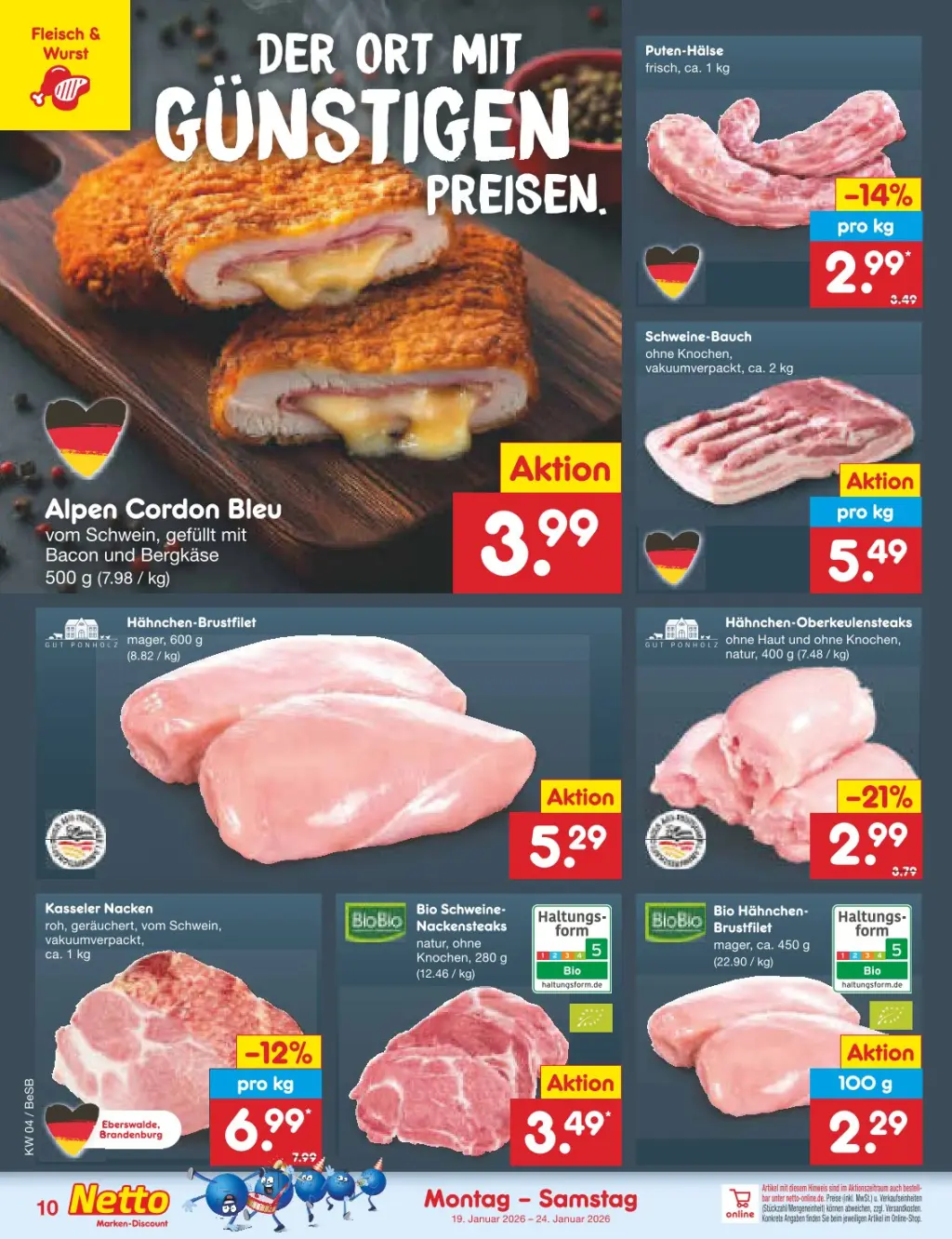 Netto Marken-Discount Prospekt KW04 mit aktuellen Angeboten und attraktiven Rabatten – günstige Lebensmittel, Sparen Sie bei Netto Marken-Discount Prospekt diese Woche!