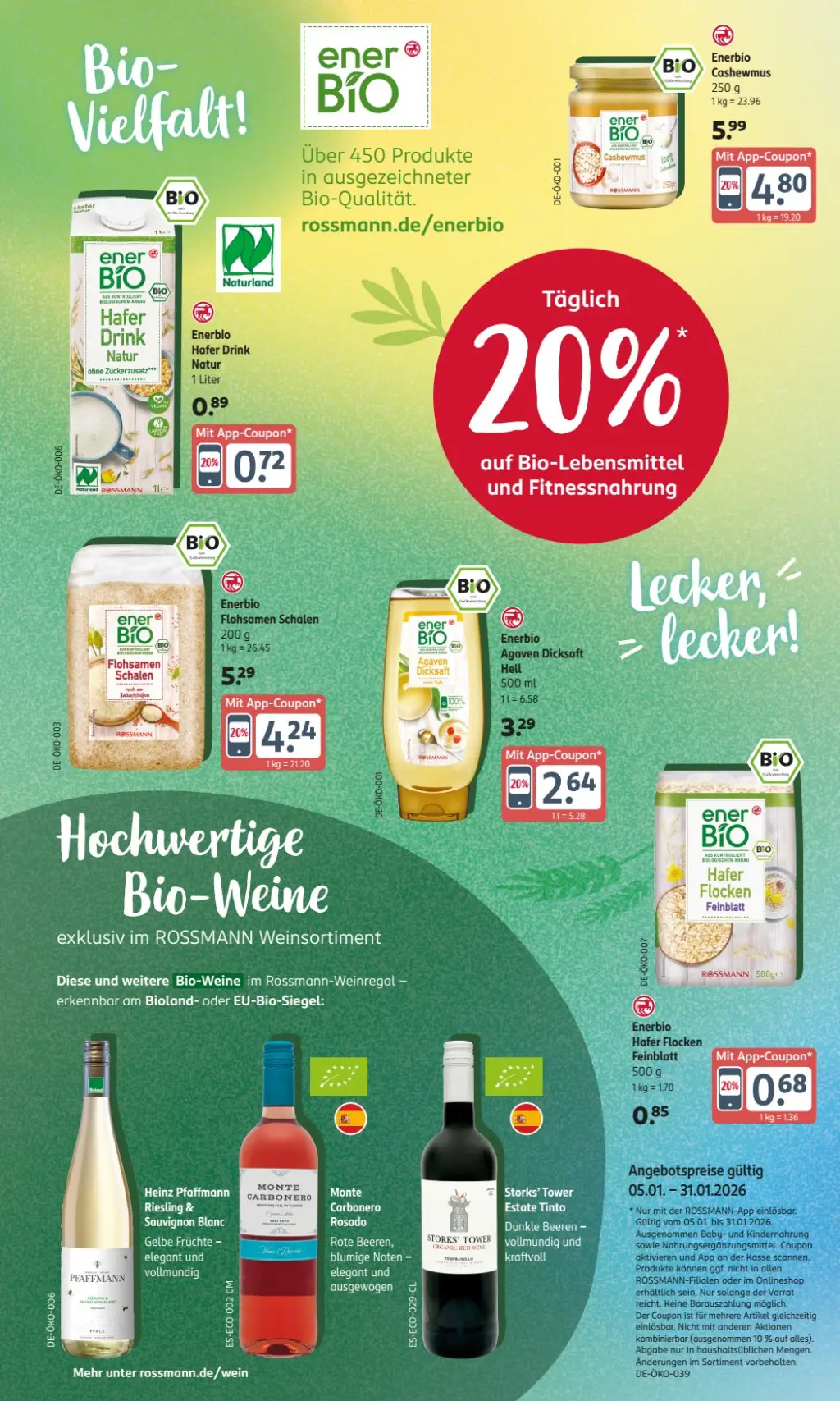 Rossmann Prospekt KW02 mit aktuellen Angeboten und attraktiven Rabatten – günstige Lebensmittel, Sparen Sie bei Rossmann Prospekt diese Woche!