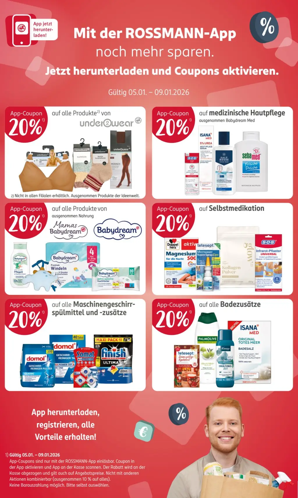 Rossmann Prospekt KW02 mit aktuellen Angeboten und attraktiven Rabatten – günstige Lebensmittel, Sparen Sie bei Rossmann Prospekt diese Woche!