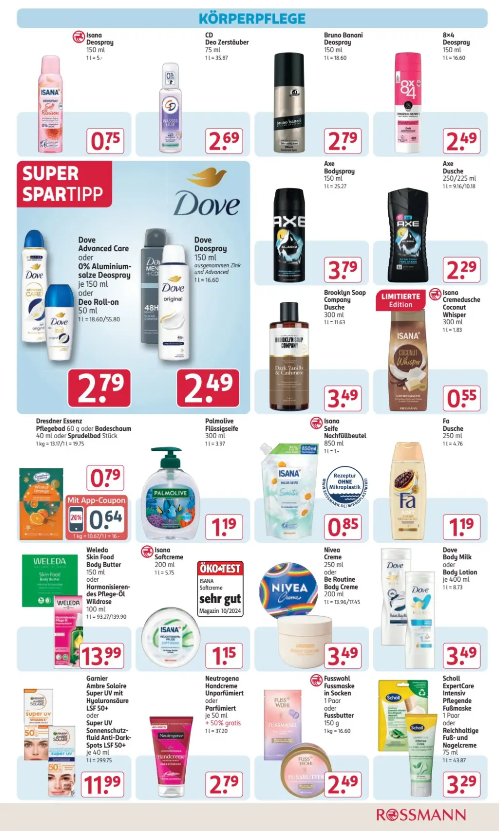 Rossmann Prospekt KW02 mit aktuellen Angeboten und attraktiven Rabatten – günstige Lebensmittel, Sparen Sie bei Rossmann Prospekt diese Woche!